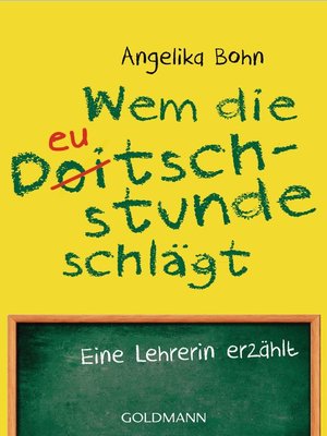cover image of Wem die Deutschstunde schlägt